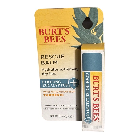 Burt’s Bees Rescue Balm, Cooling Eucalyptus, 6-Pack, NIB - Picture 2 of 3